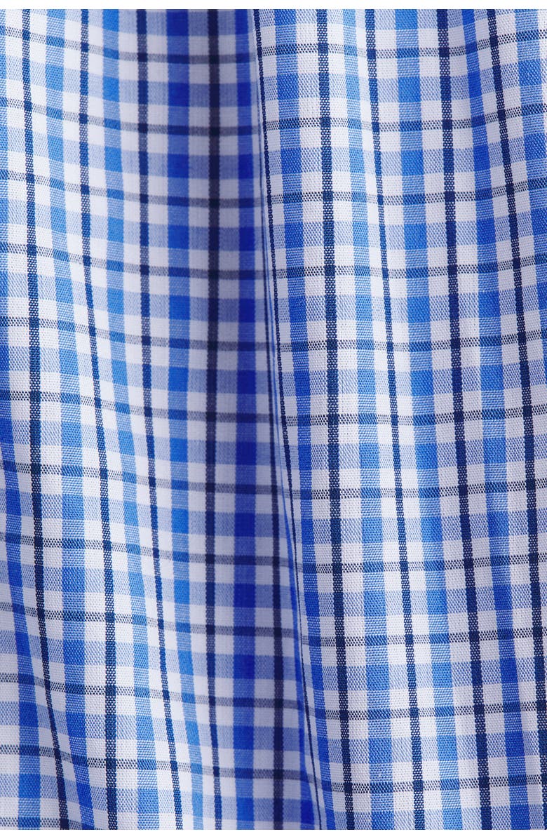 H&M Cotton Balloon Beach Shorts, Alternate, color, Light Blue/Checked