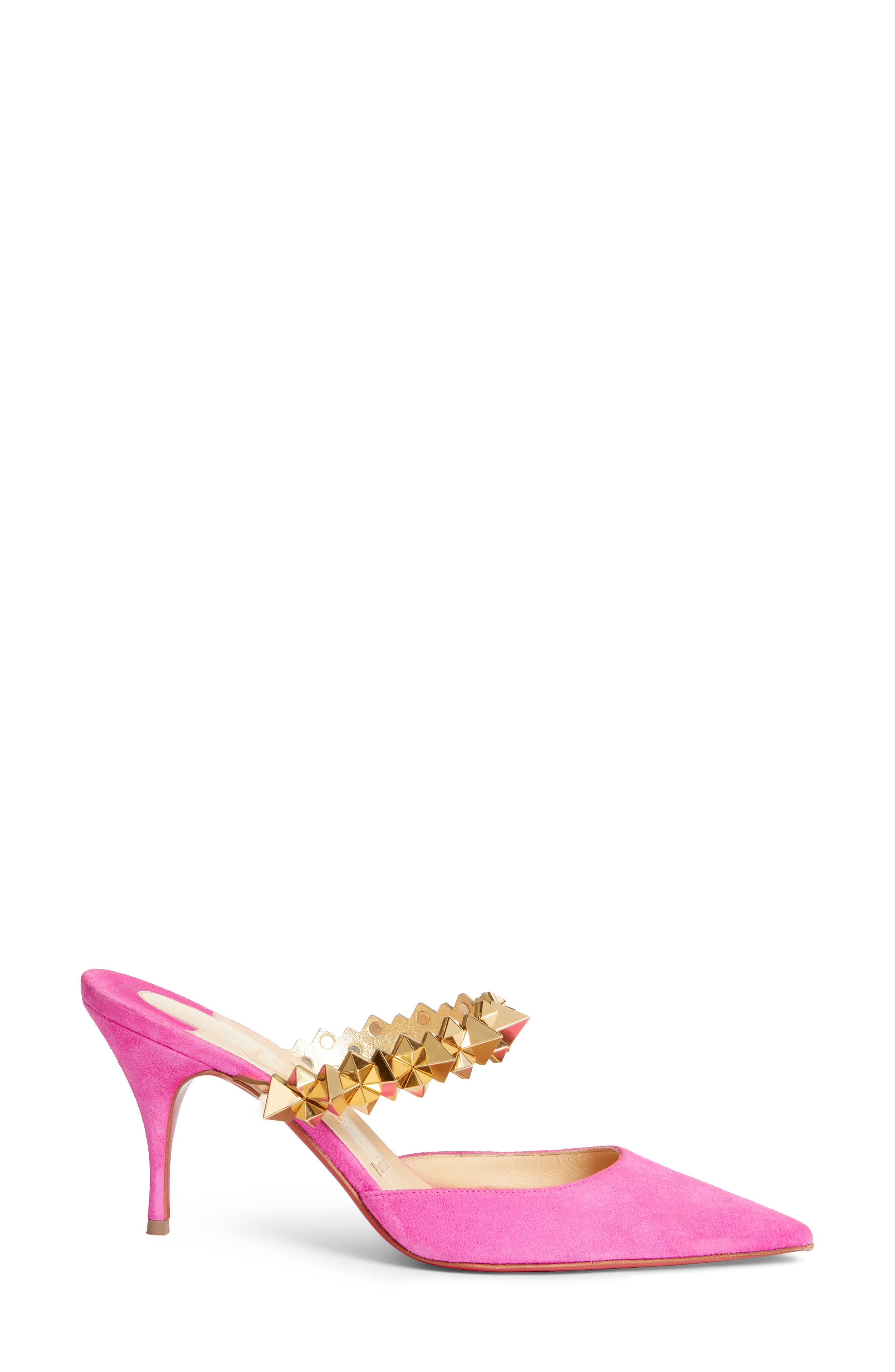 Christian Louboutin Planet Choc Embellished Mule, Alternate, color, 