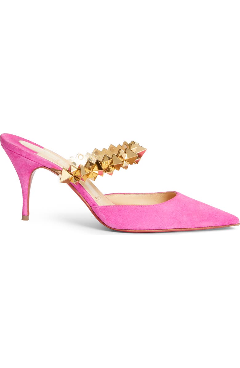 Christian Louboutin Planet Choc Embellished Mule, Alternate, color,