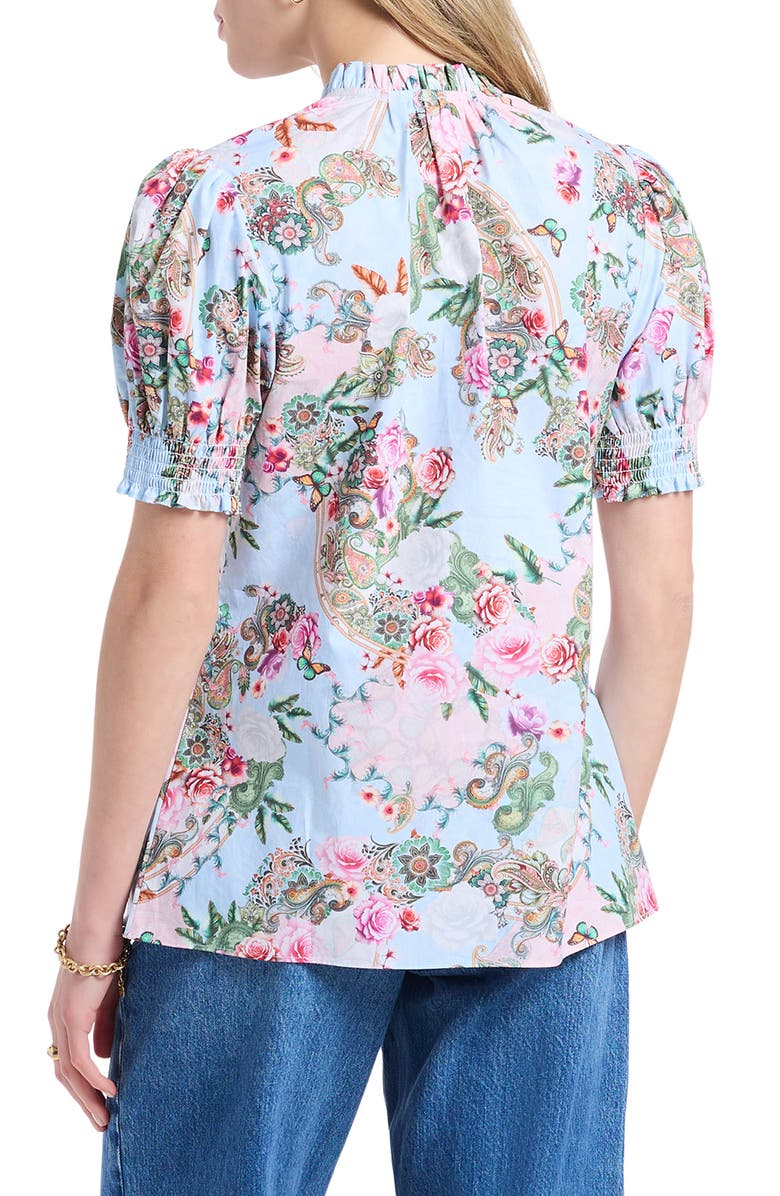 Robert Graham Mila Short Sleeve Woven Shirt, Alternate, color, Multi