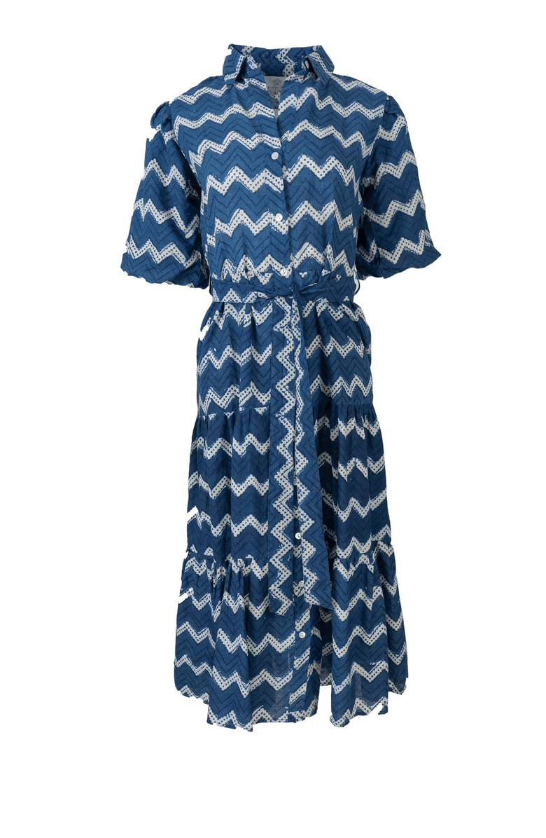 GUADALUPE DESIGN Indigo Dress, Alternate, color, Blue