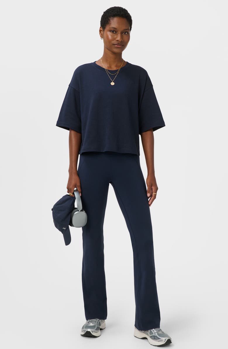 Sweaty Betty Short Sleeve Sweatshirt, Alternate, color, Navy Blue