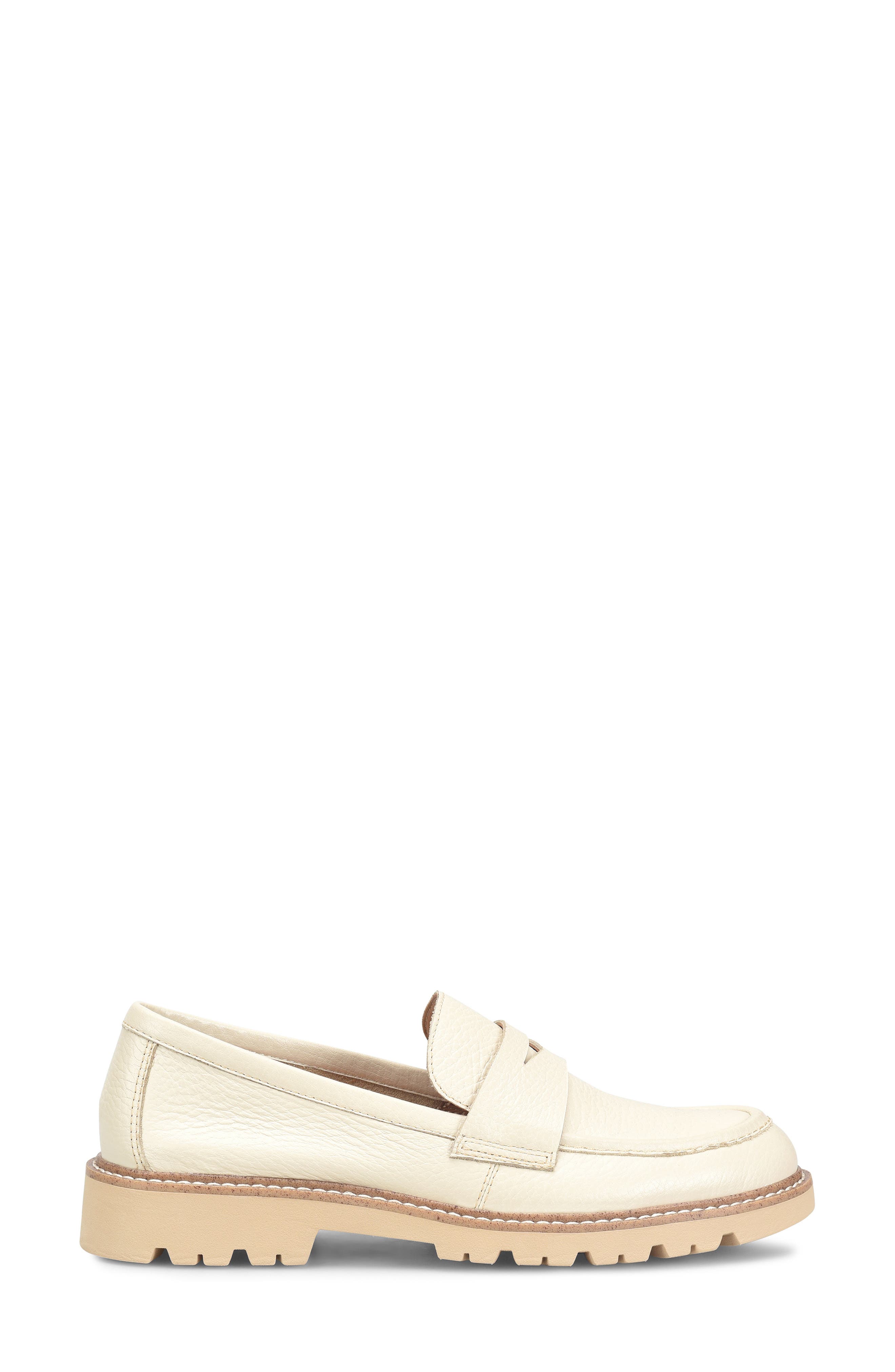 Lug Sole Penny Loafer, Alternate, color, CREAM