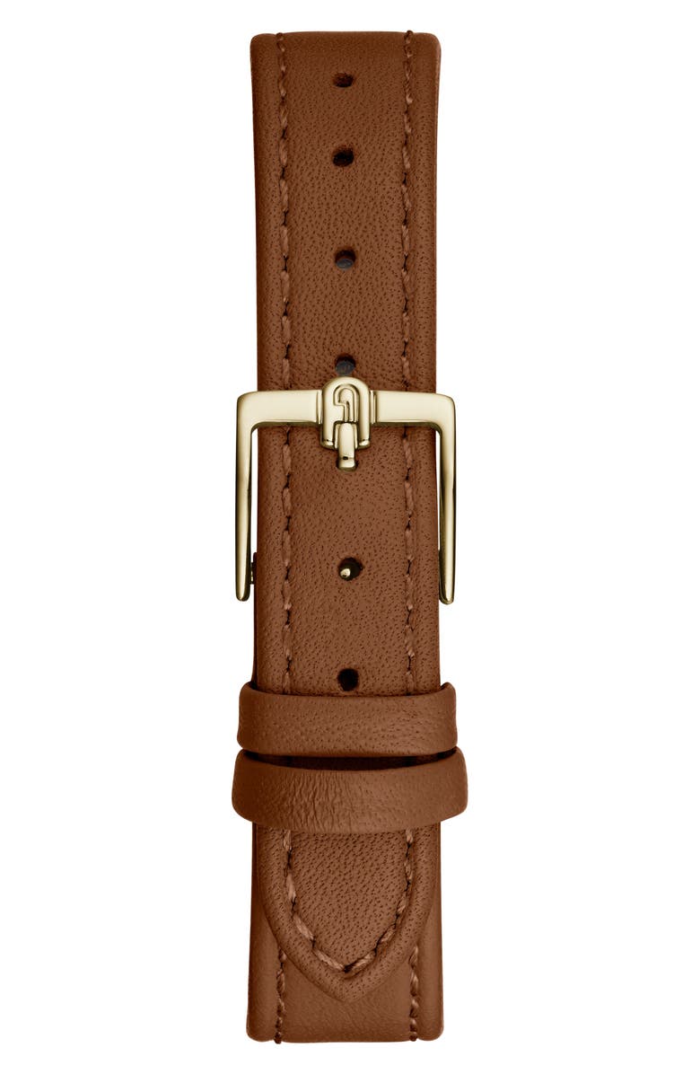 Furla Logo Links Leather Strap Watch, 34mm, Alternate, color, 