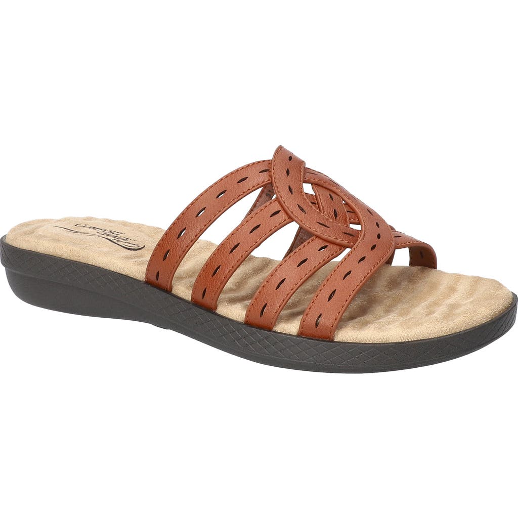 EASY STREET EASY STREET CAMMIE PERFORATED SANDAL