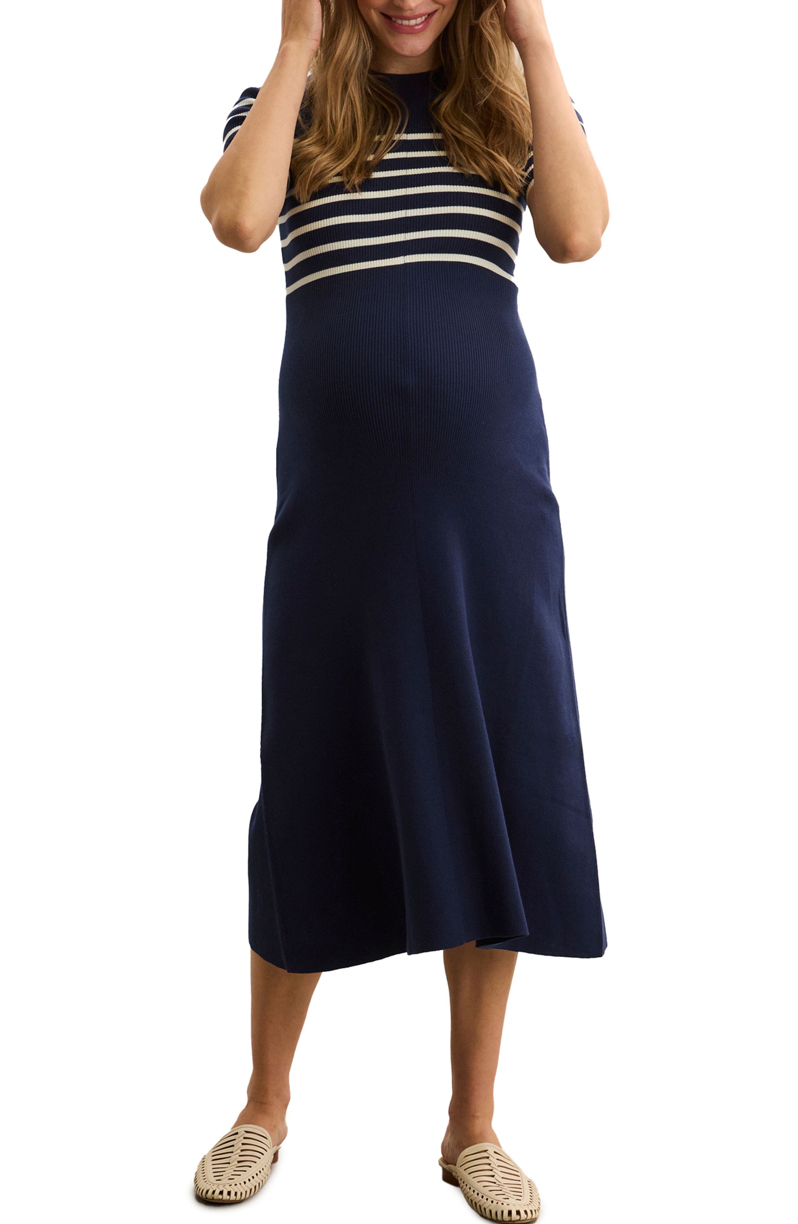 selected Navy/White Stripe