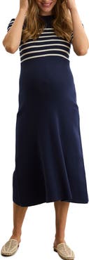 HATCH Collection The Kaitlyn Cotton Rib Maternity Dress