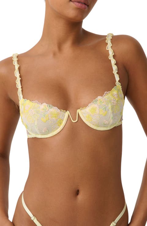 Amelia Embroidered Underwire Bra