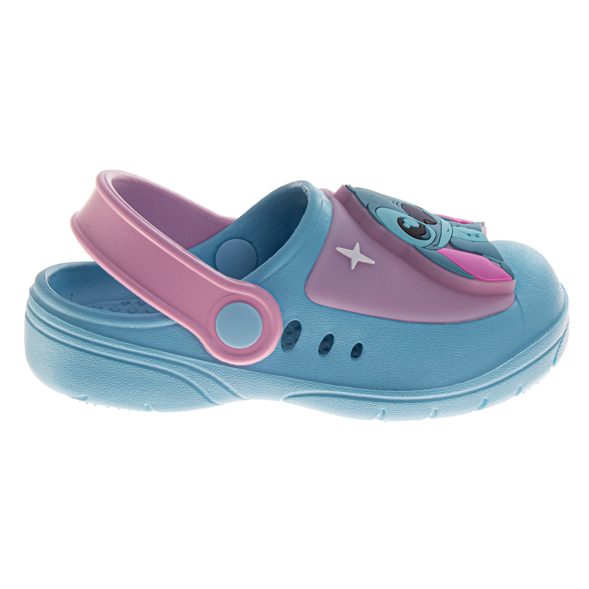 Disney Lilo & Stitch Girls Clogs, Alternate, color, Blue Pink