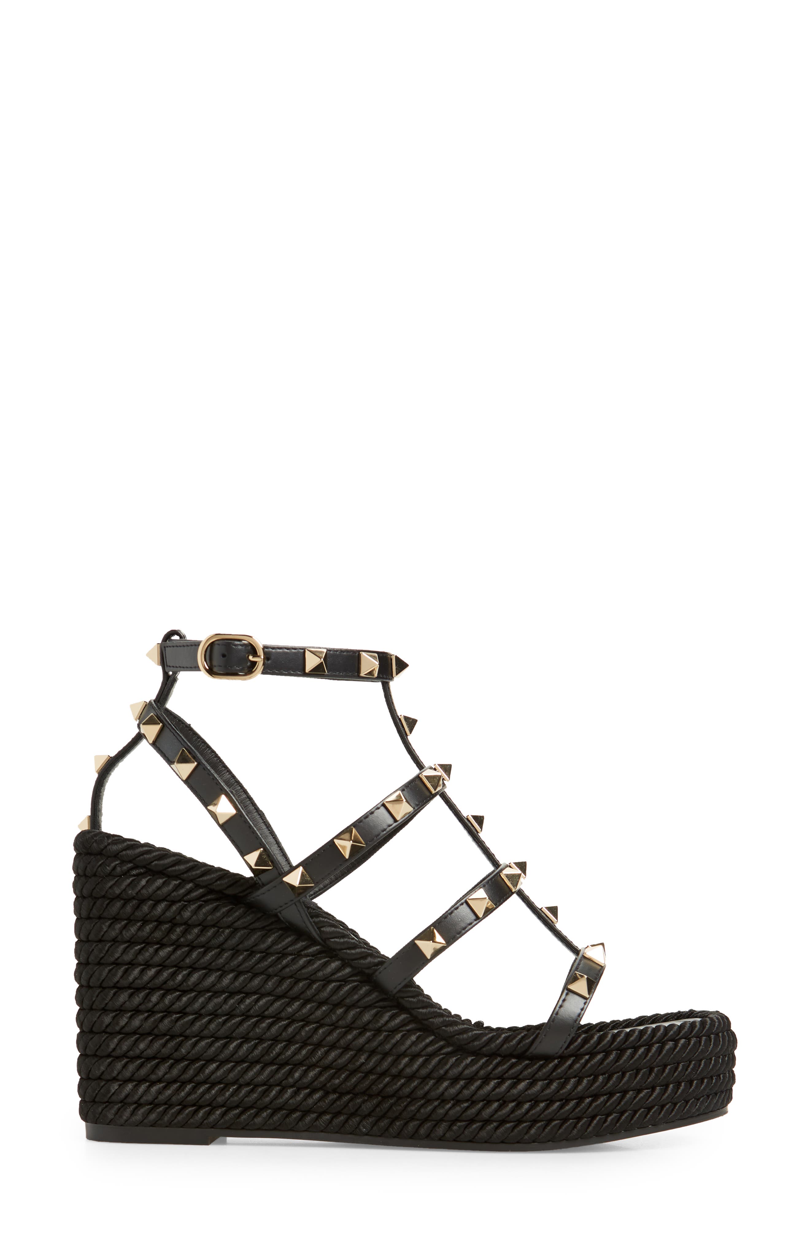 Valentino Garavani Rockstud Torchon Wedge Sandal (Women) | Nordstrom