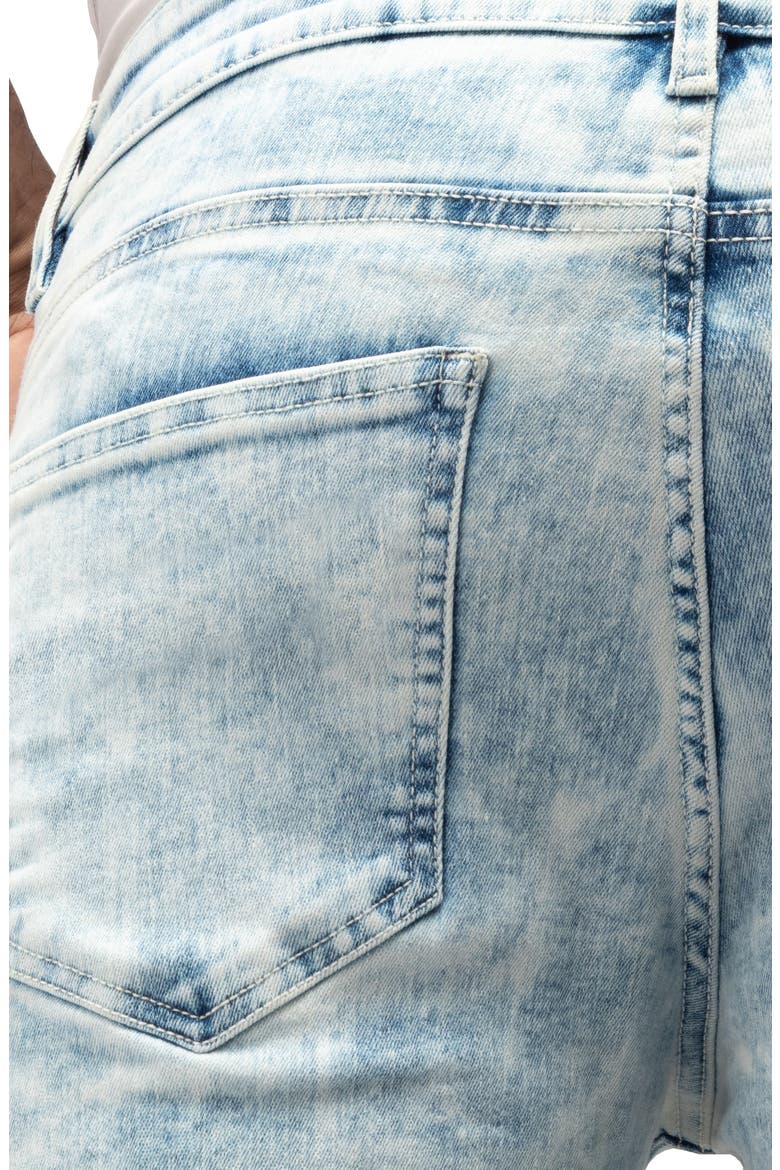 Flex Moto Skinny Jeans, Alternate, color, LIGHT WASH