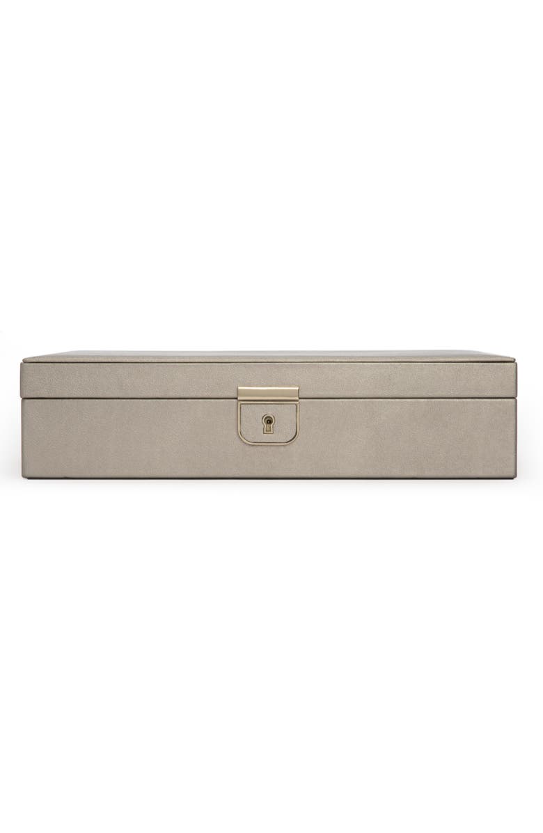 WOLF Palermo Medium Jewelry Box, Main, color, Pewter