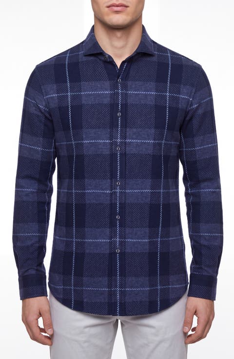 Chamonix Plaid Performance Knit Shirt