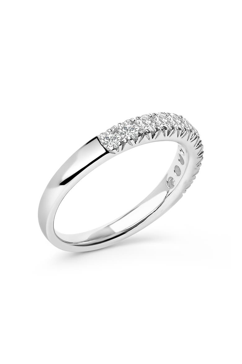 14K Gold 1/2 Cttw Round Diamond 11 Stone Classic Band, Alternate, color, White