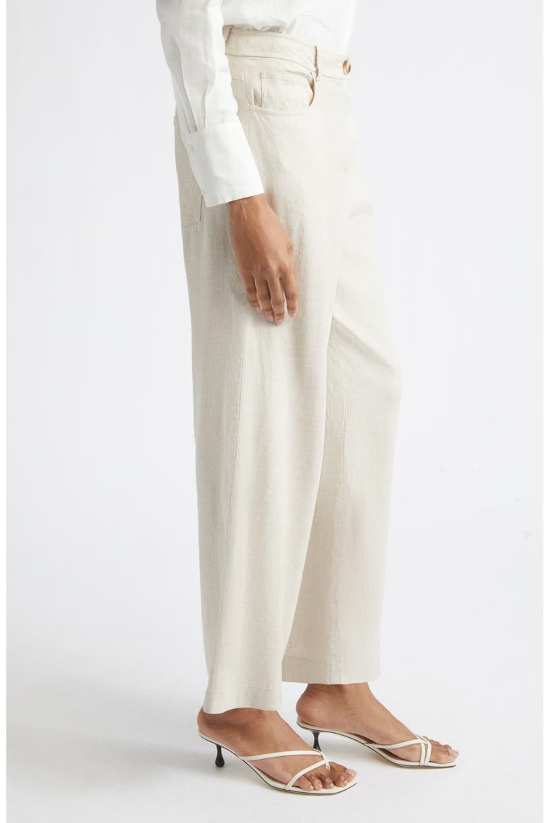 Blaire Linen Blend Wide Leg Pants, Alternate, color, DESERT