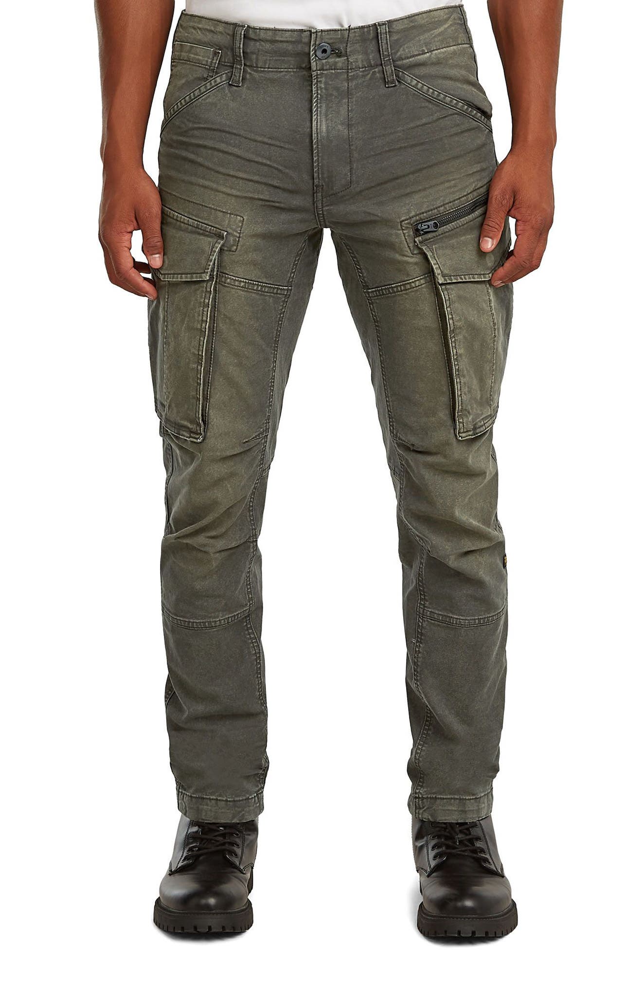 Rovic 3D Regular Fit Tapered Cargo Jeans
