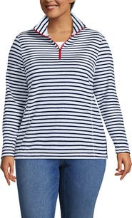 Lands' End Anyweather Fleece Quarter Zip Pullover
