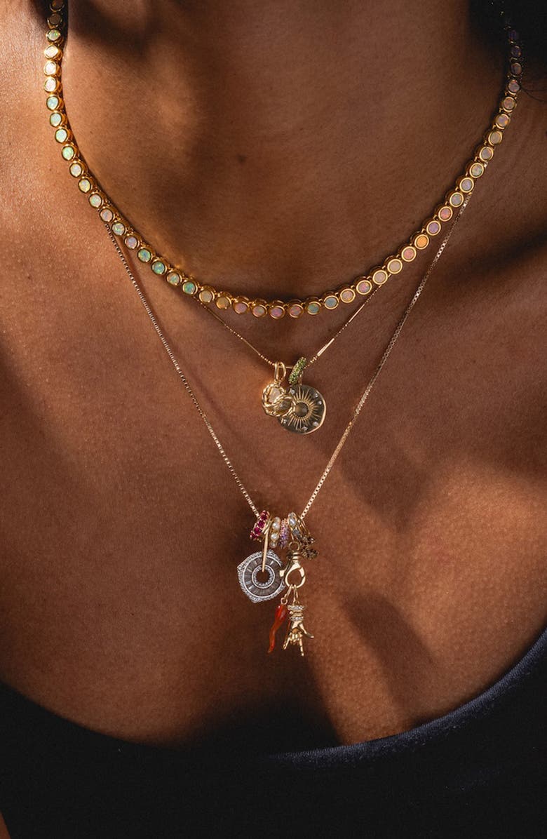 Local Eclectic Solid 9K Gold Pretzel Foodie Charm, Alternate, color, Pretzel