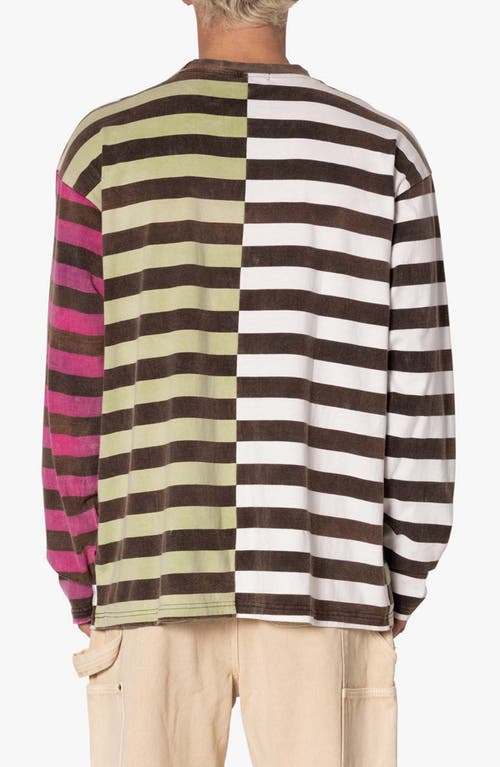 Mnml Stripe Long Sleeve Cotton T-shirt In Multi