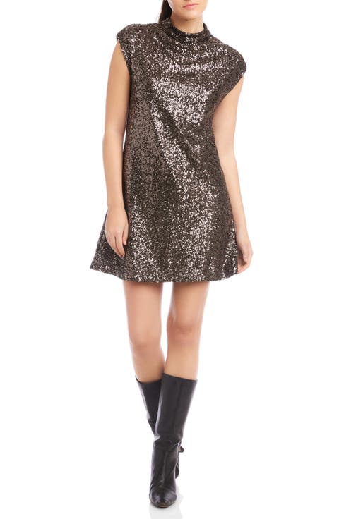 Cayla Sequin Cap Sleeve Minidress