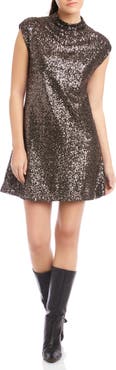 FIFTEEN TWENTY Cayla Sequin Cap Sleeve Minidress