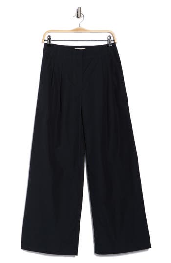 Ulla Johnson Lani Cotton Wide Leg Pants In Black