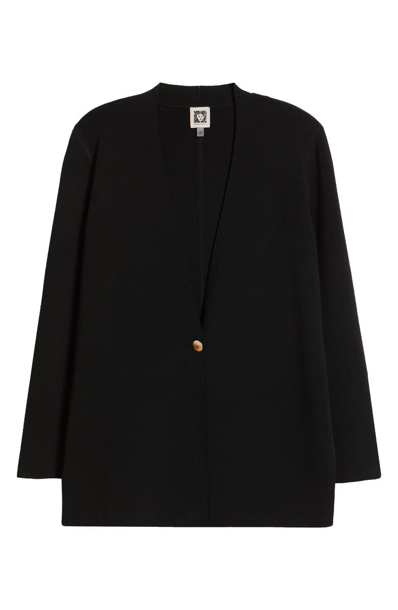 Anne Klein One Button Cardigan, Alternate, color, 