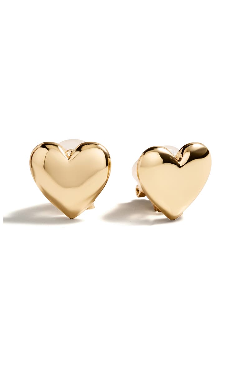 Match with Mama Heart Earrings, Alternate, color, GOLD