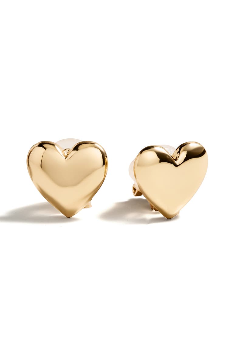 BaubleBar Match with Mama Heart Earrings, Alternate, color, Gold