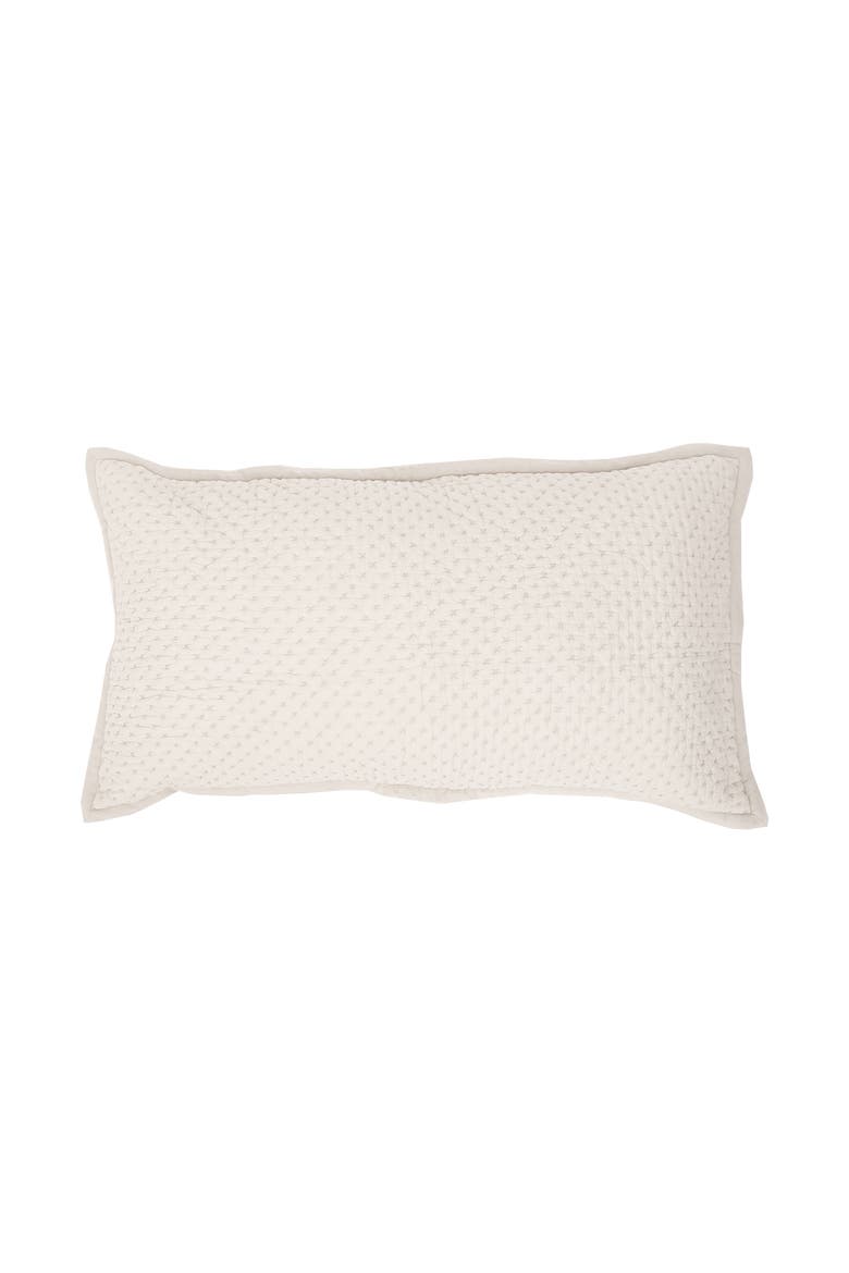 Mila Alabaster King Pillow Sham, Main, color, White