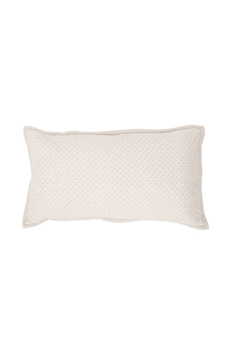 ELISABETH YORK Mila Alabaster King Sham, Main, color, White