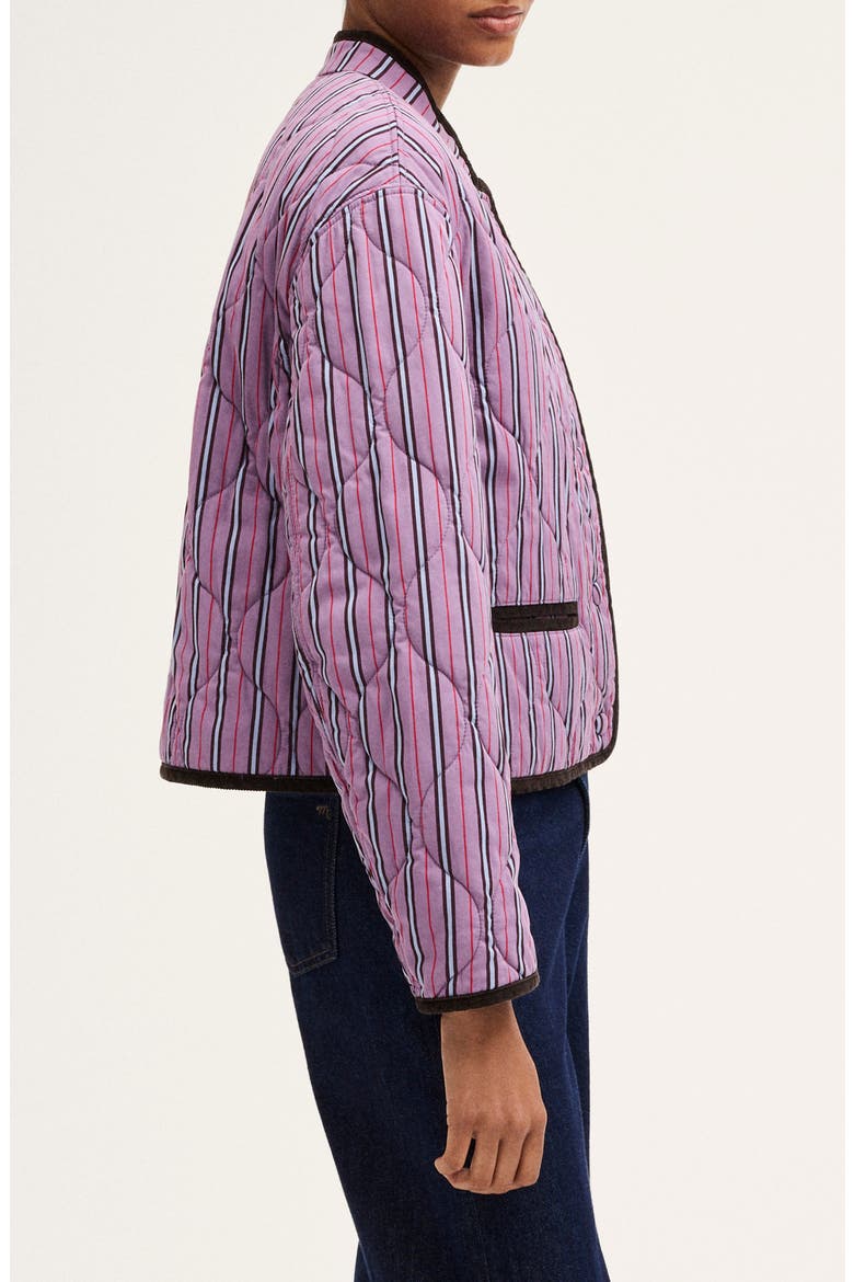 Quilted Liner Jacket, Alternate, color, ANTIQUE MAUVE STRIPE