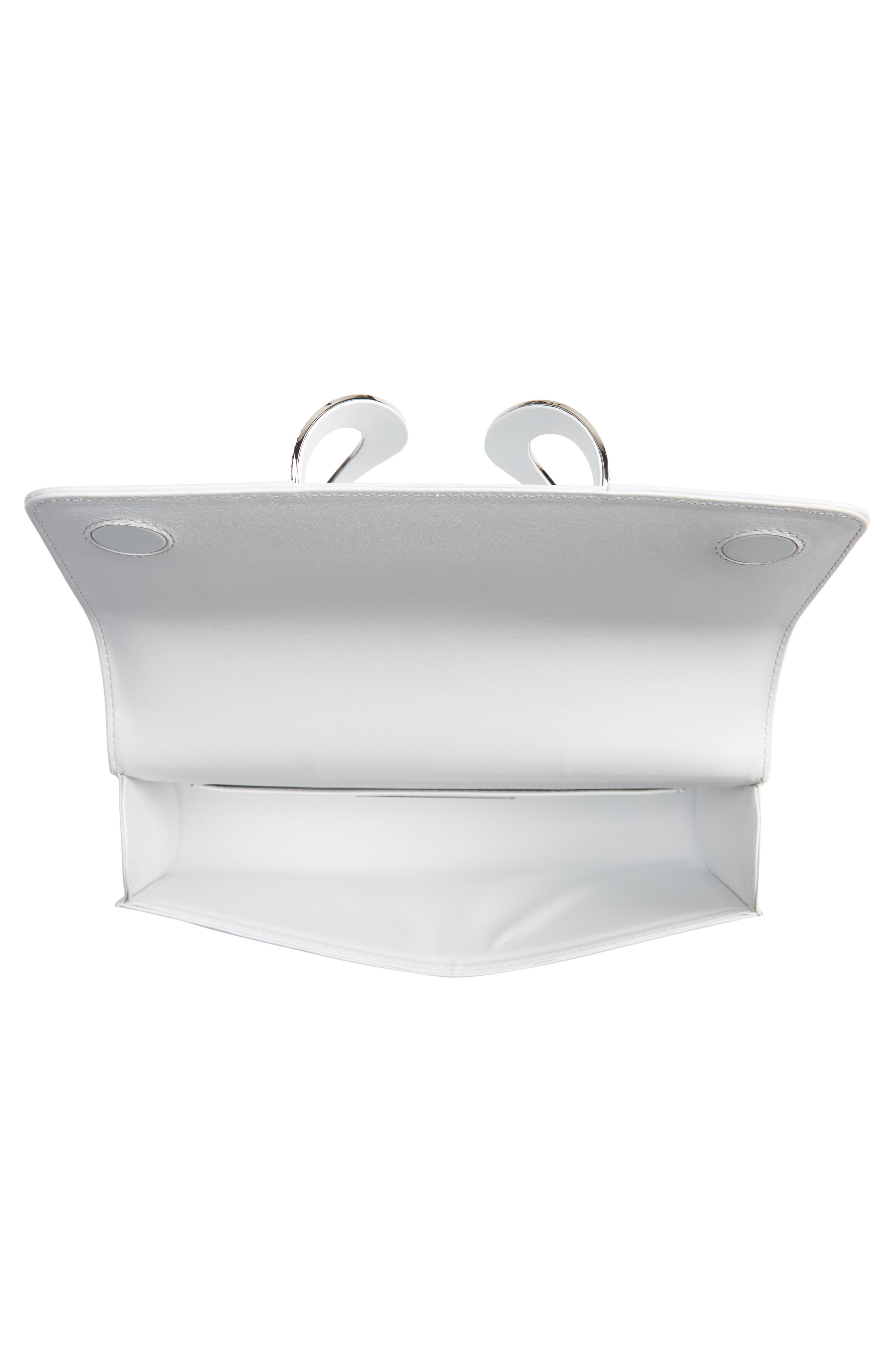 PERRIN La Croisette Crystal Embellished Leather Clutch, Alternate, color, 