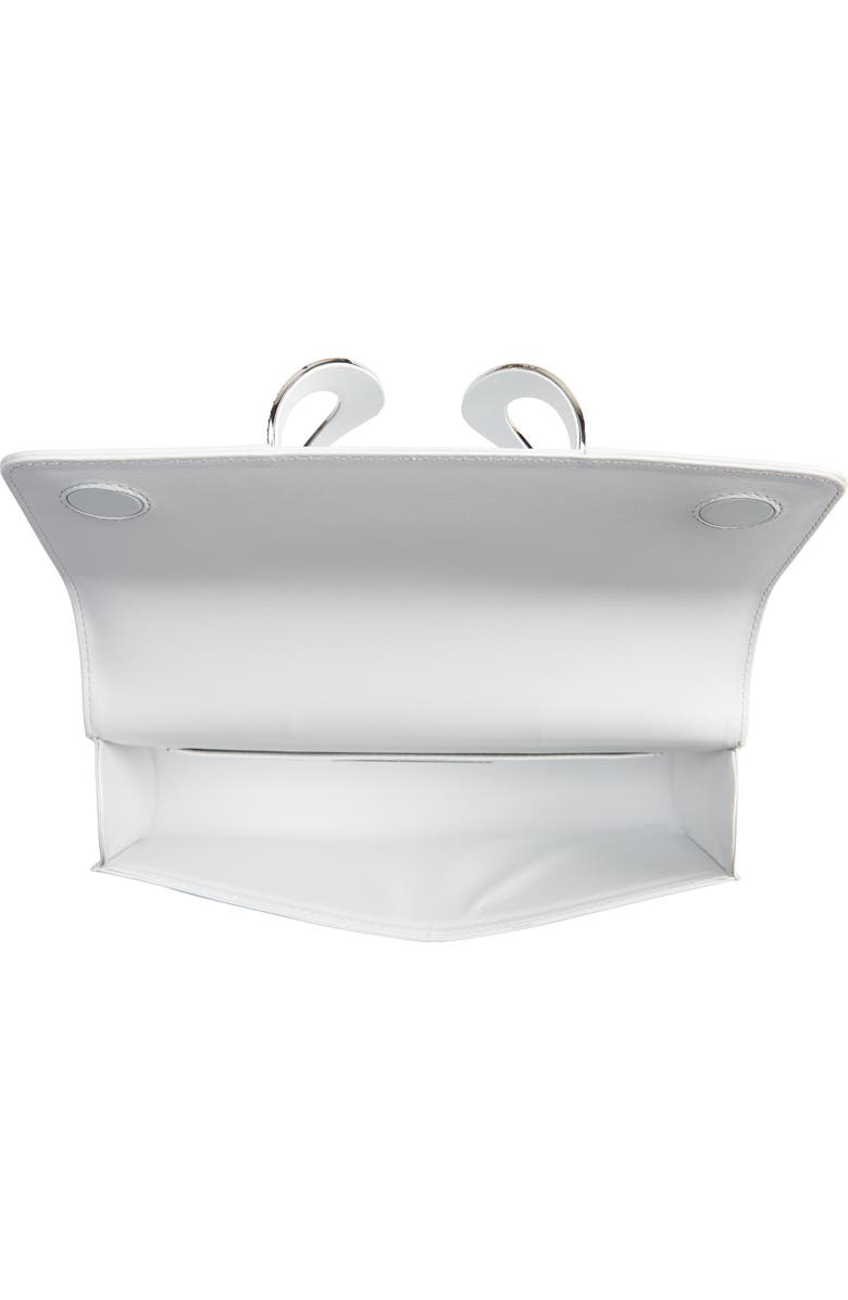 PERRIN La Croisette Crystal Embellished Leather Clutch, Alternate, color,