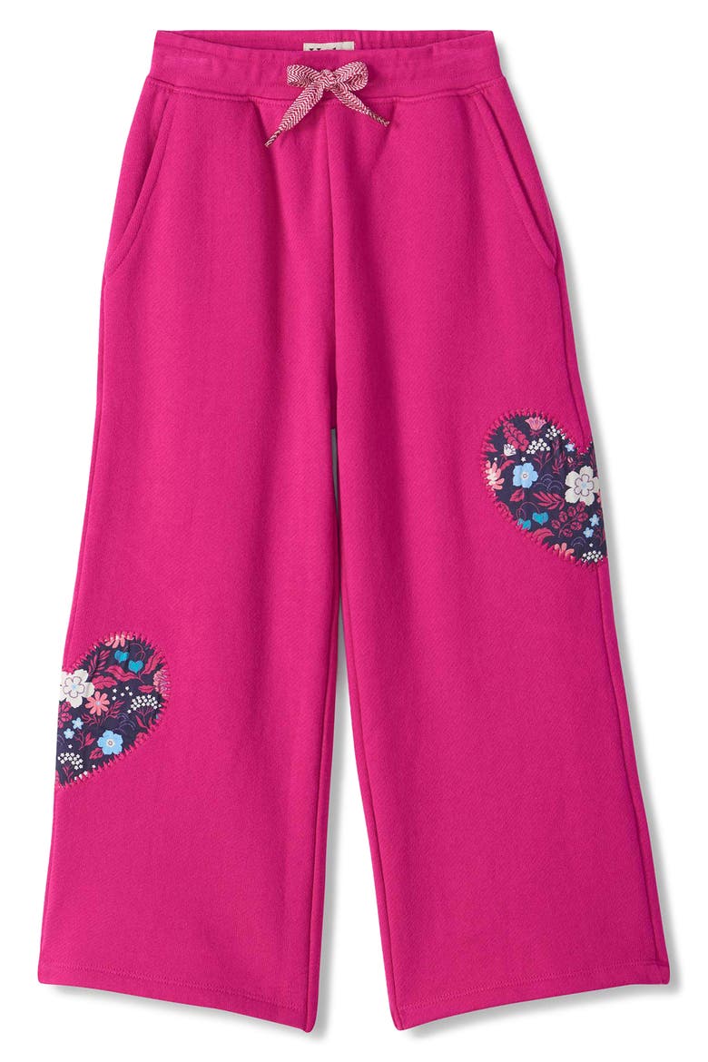 Kids' Very Berry Wide Leg Track Pants, Main, color, VERY BERRY
