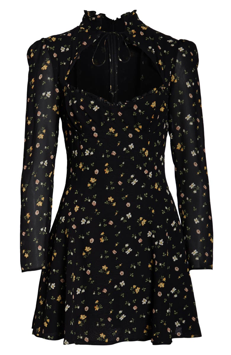 Reformation Vivianne Long Sleeve Minidress, Alternate, color, 