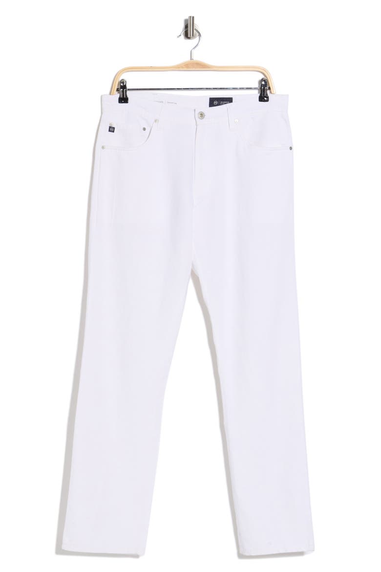 Graduate Tailored Linen Blend Pants, Alternate, color, WHITE
