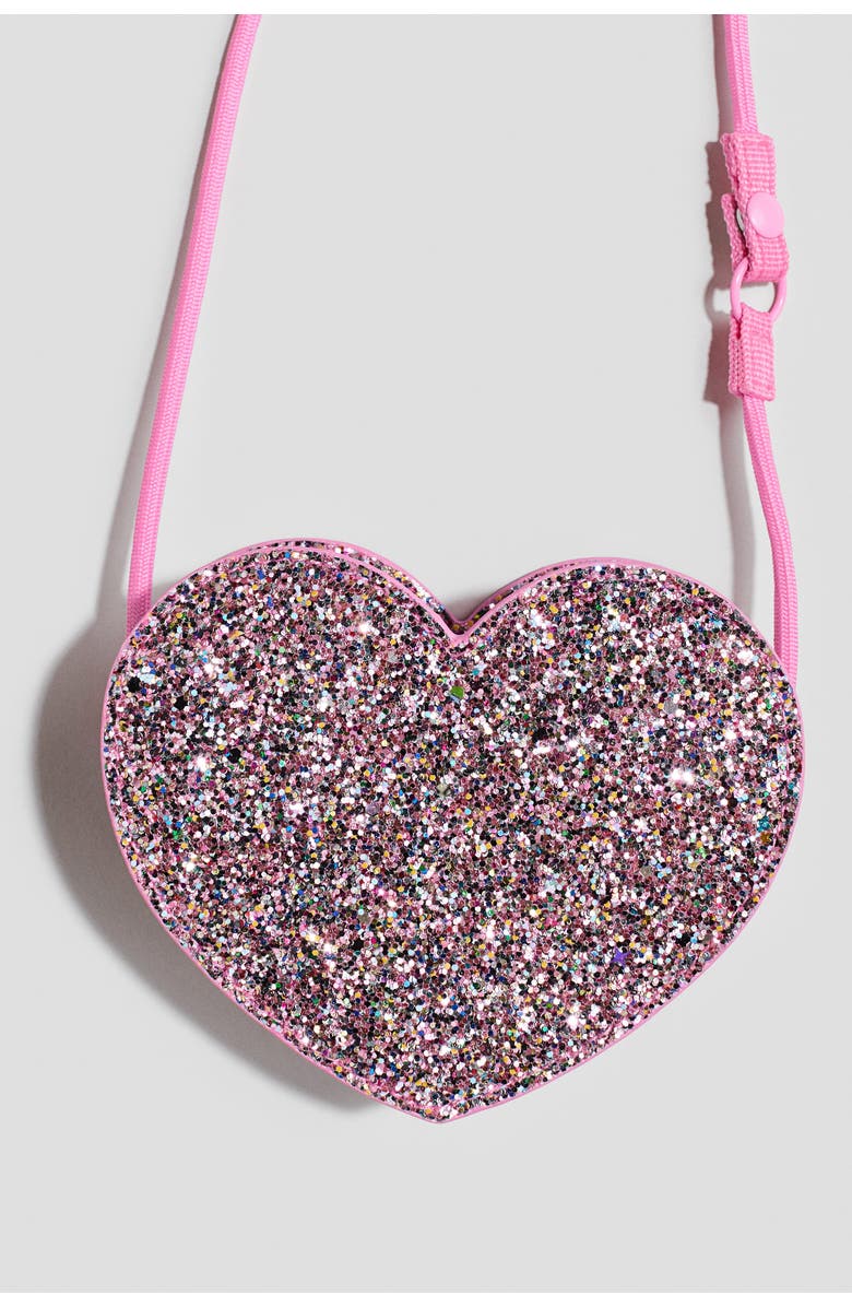 H&M Heart-shaped Crossbody Bag, Alternate, color, Pink