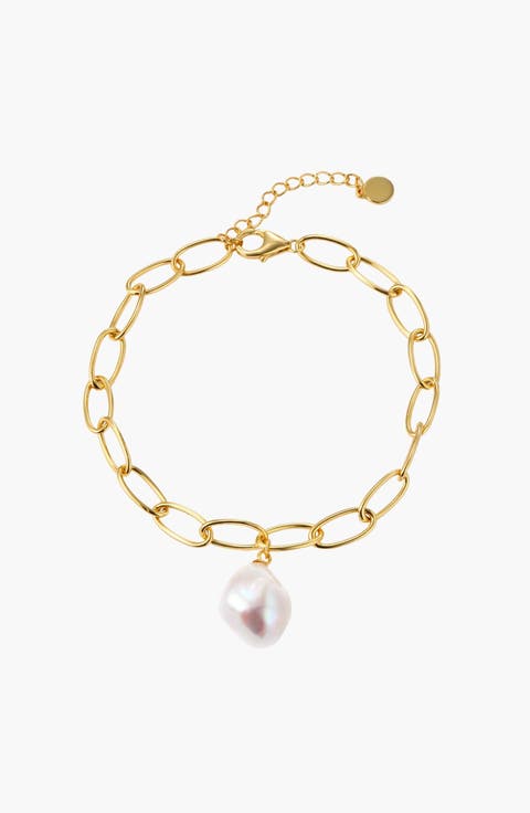 Baroque Pearl Drop Bracelet