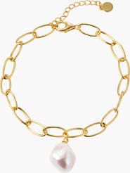 Kellery Baroque Pearl Drop Bracelet