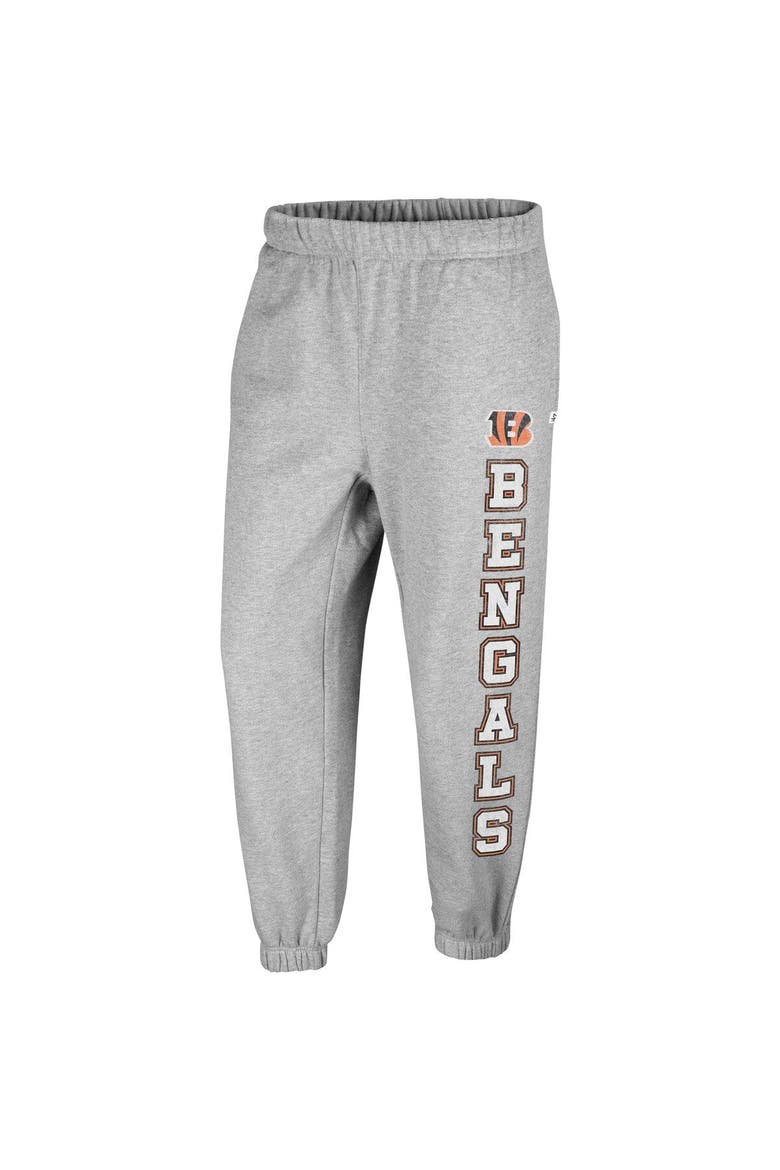 Women's '47 Gray Cincinnati Bengals Double Pro Harper Jogger Sweatpants, Alternate, color, Heather Gray