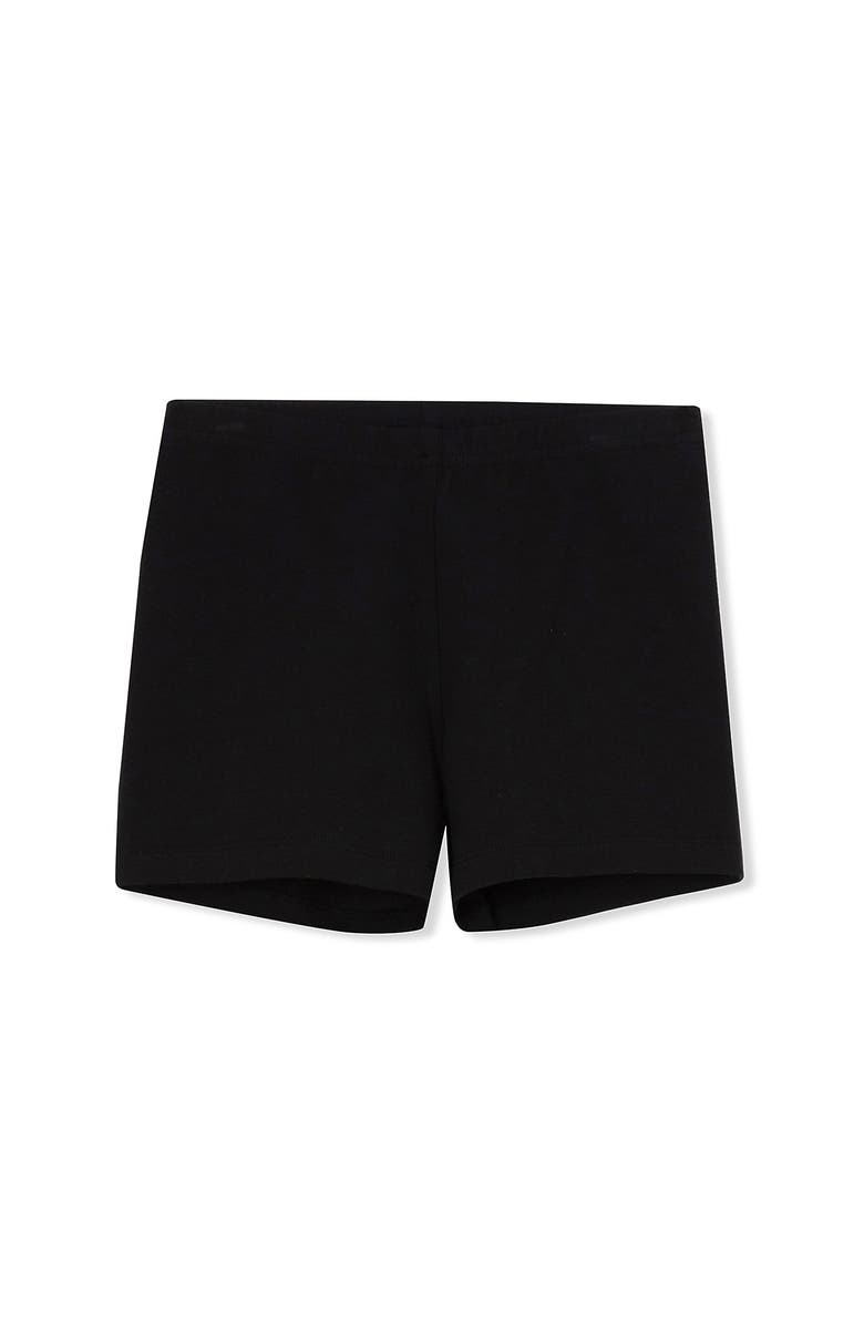 Lands' End Girls Plus Tough Cotton Cartwheel Shorts, Alternate, color, Black