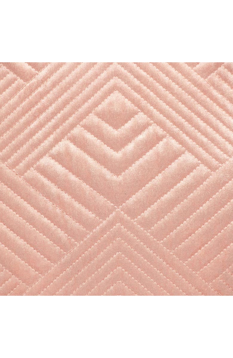 PARKLAND COLLECTION Gaia Topstitched Throw Pillow, Alternate, color, Pink