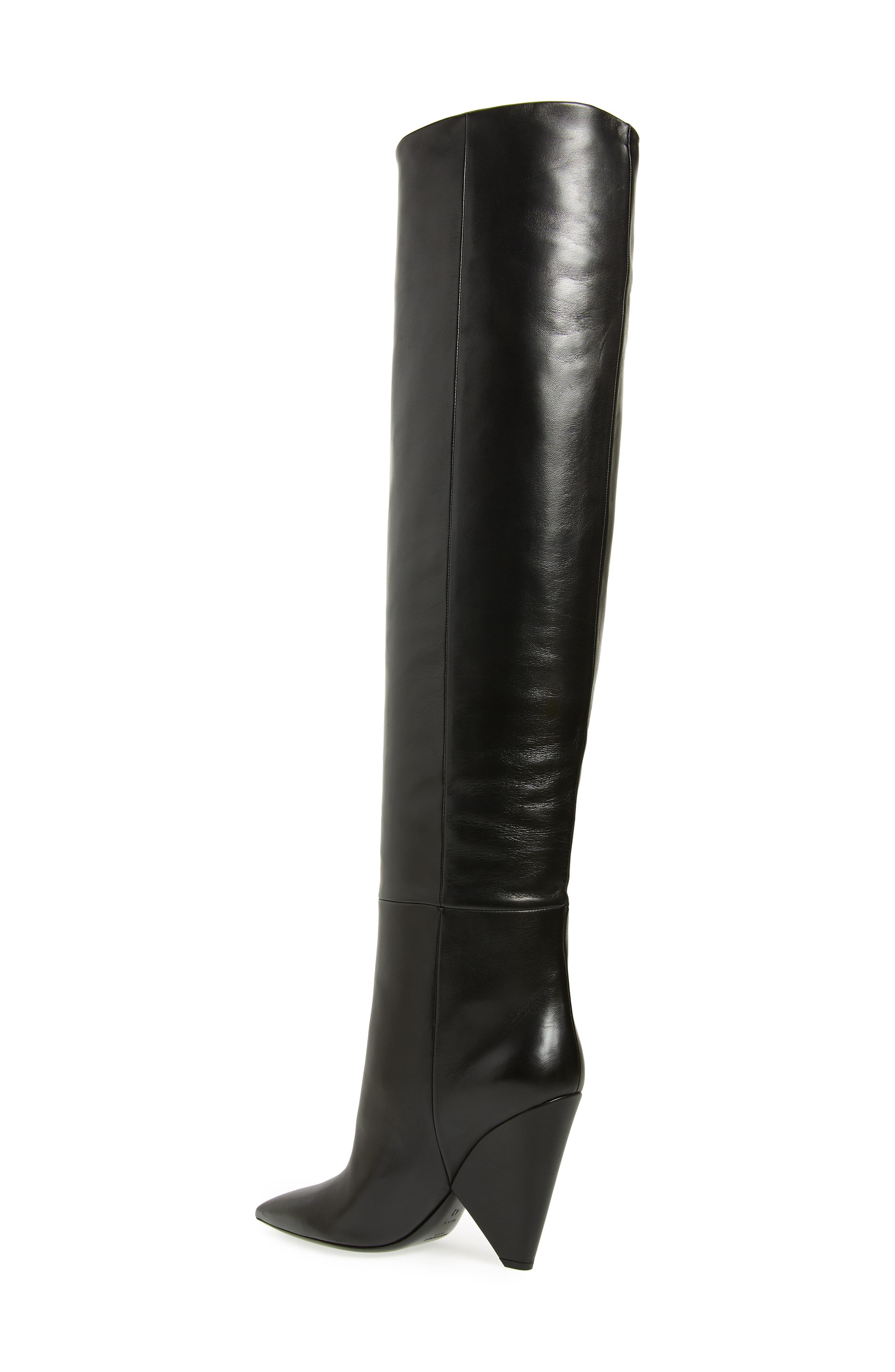 Over the Knee Boot, Alternate, color, NOIR