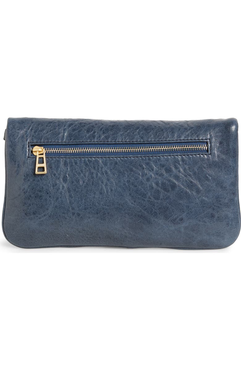 Zadig & Voltaire Zagid & Voltaire Rock Crush Leather Clutch, Alternate, color,