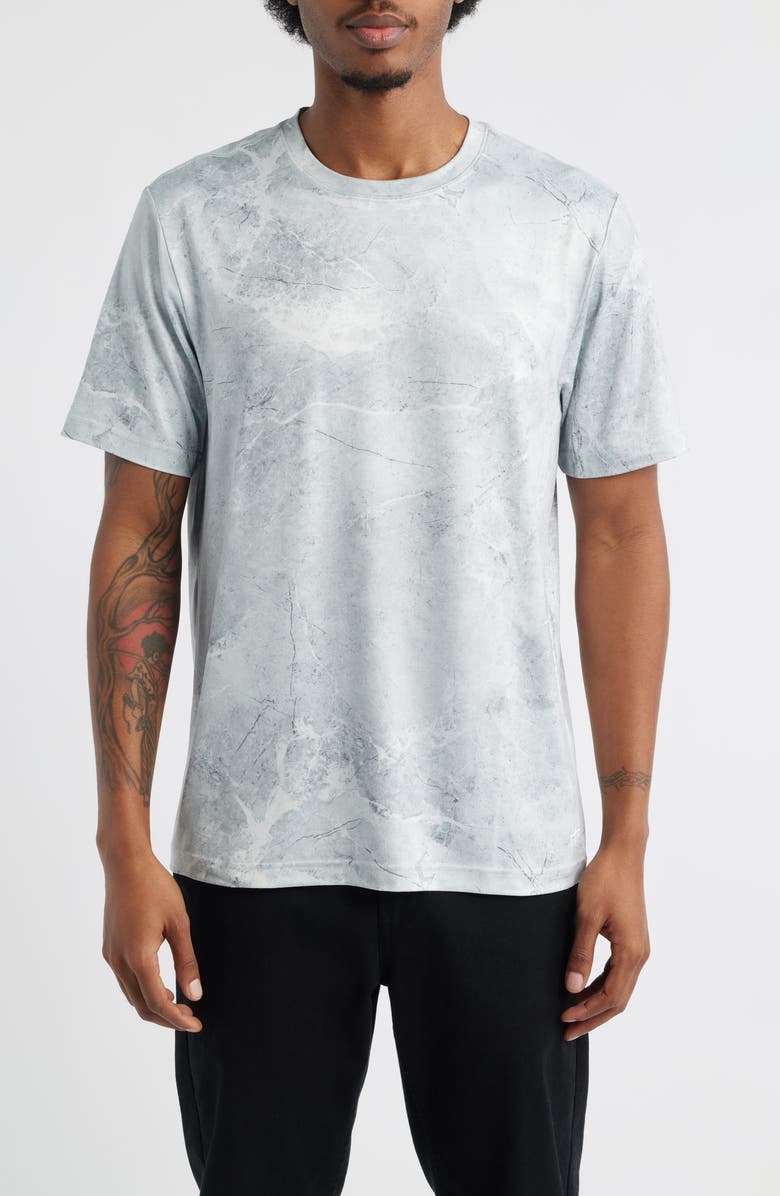 SANTO STUDIO Tempo Tech T-Shirt, Main, color, Carrara Grey