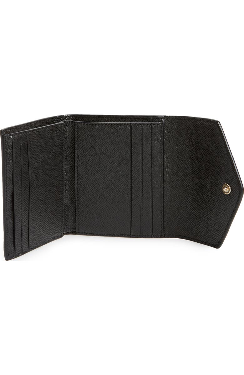 COACH Small Calfskin Leather Trifold Wallet, Alternate, color,