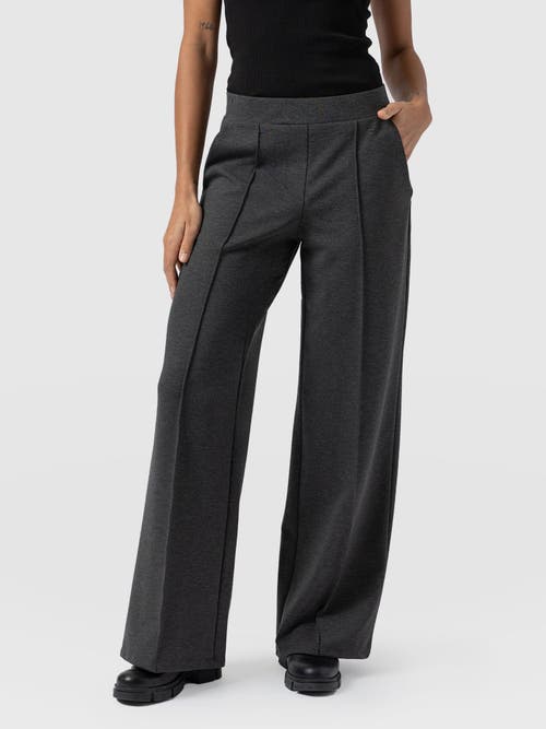 Saint + Sofia Keller Wide Leg Pant In Gray