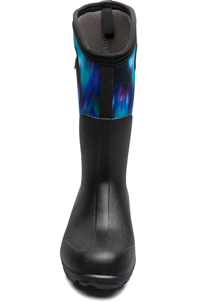Bogs Classic Seamless Tall Rain Boot, Alternate, color, Black/ Blue Multi