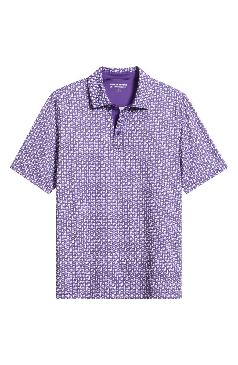 Johnston & Murphy XC+<sup>™</sup> Game Day Performance Polo, Main, color, Purple